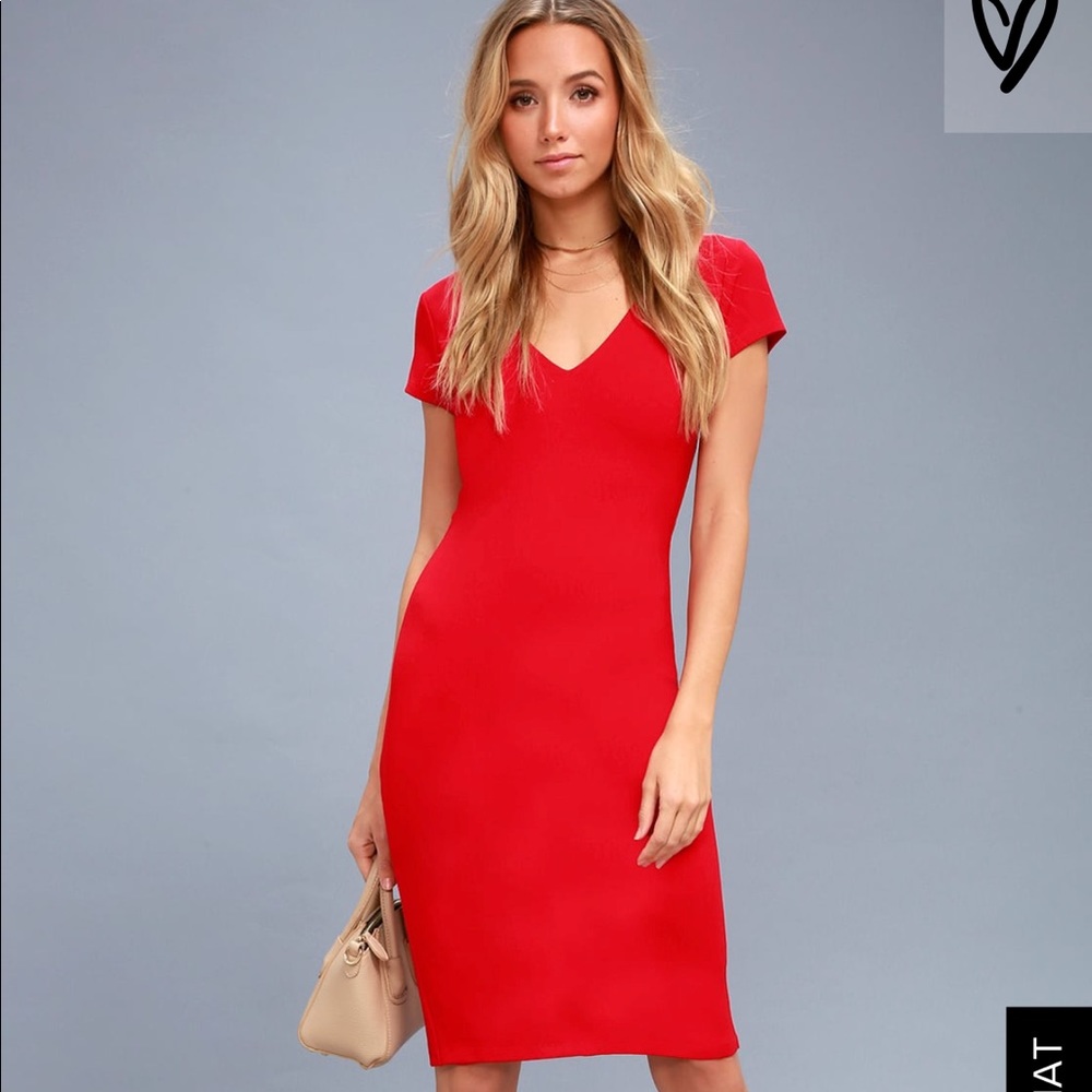 Red BodyIcon Dress